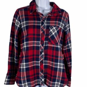 Woolrich plaid Button Down Red and Blue Women’s S